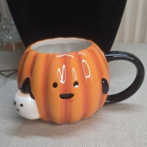 Target 2024 Hyde & Eek Halloween Stoneware Figural Pumpkin Mug Orange 15.25oz